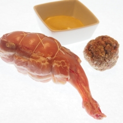 Cuisse de lapin farcie à la moutarde